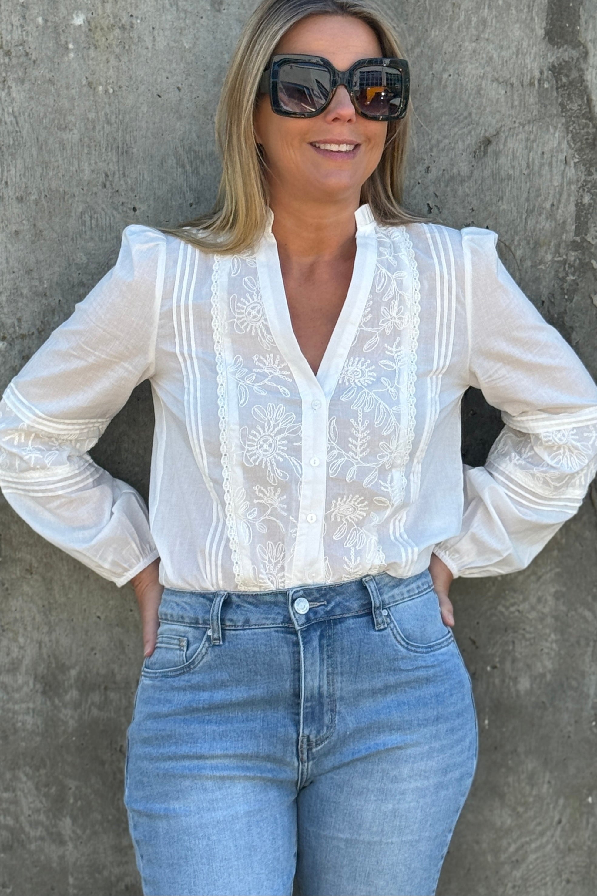 Millie V Neck Blouse