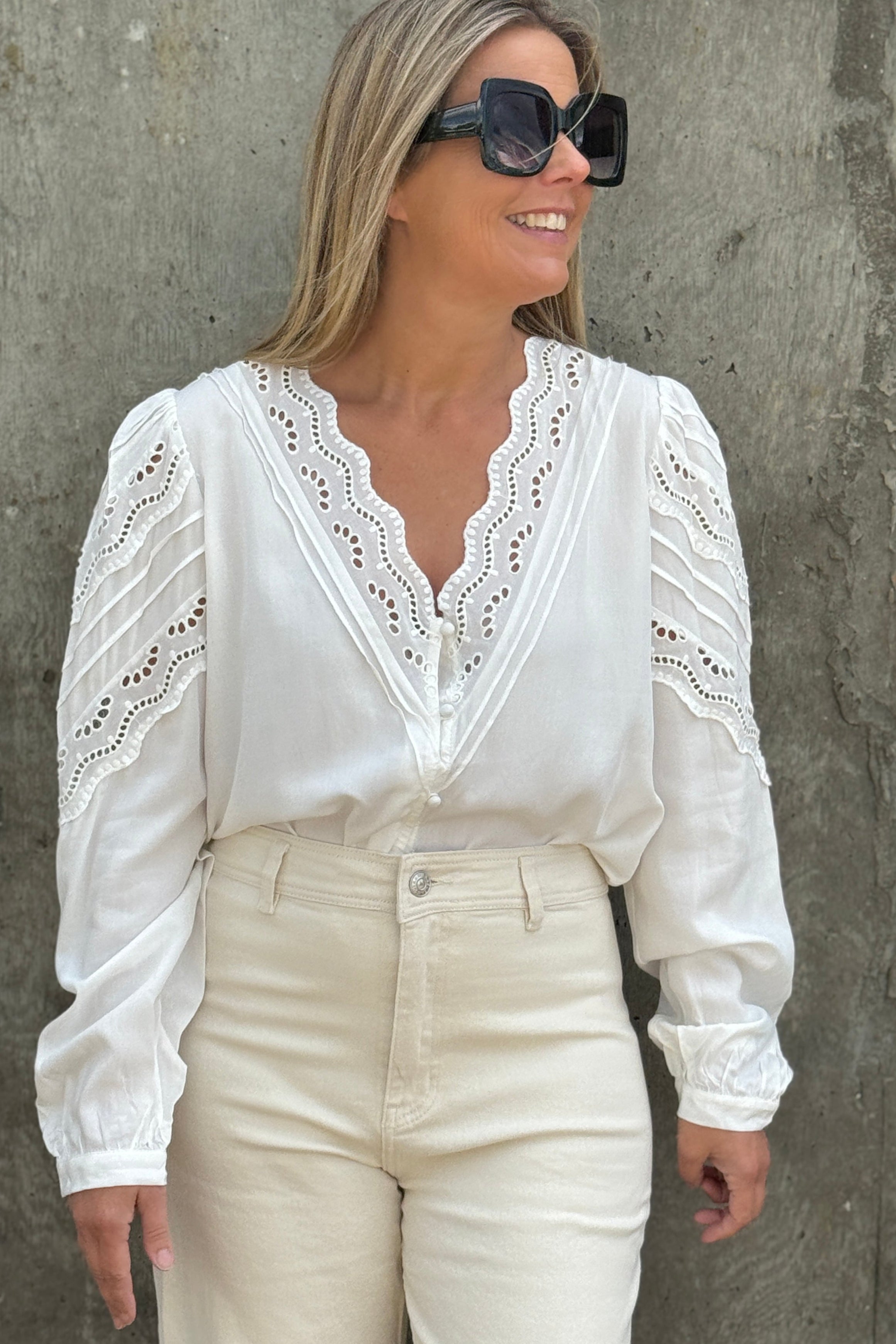 Victoria V Neck Blouse