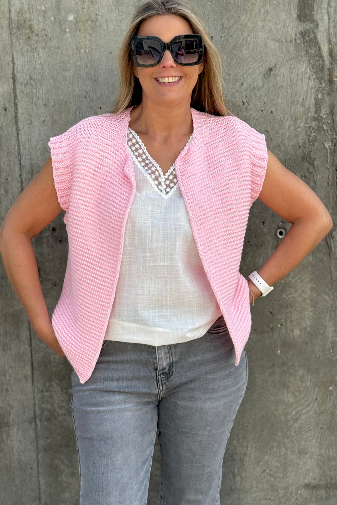 Pia Knit Gilet Waistcoat