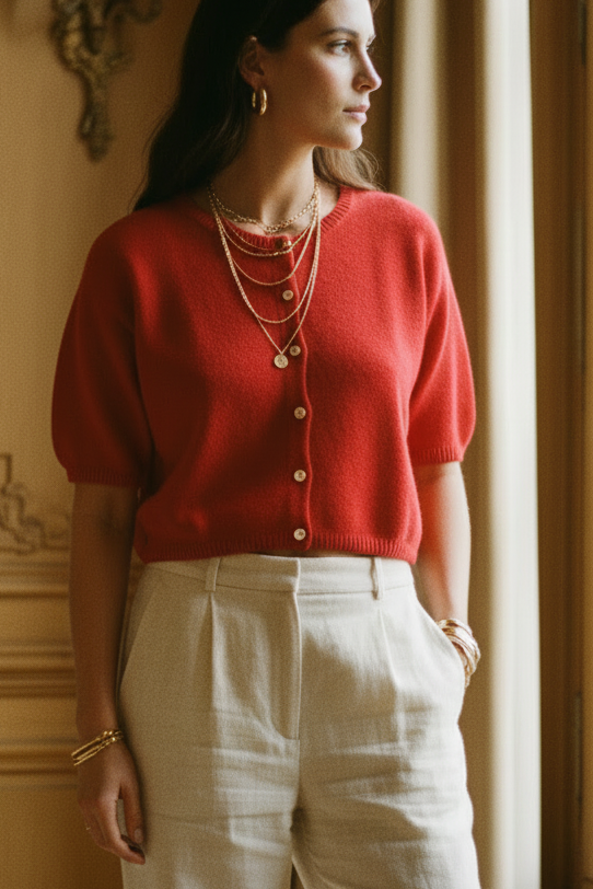 Toni Short Sleeve Cardigan