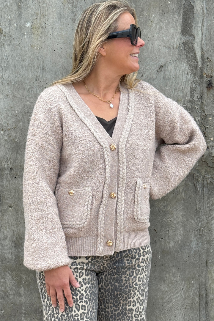 Teddy V Neckline Cardigan