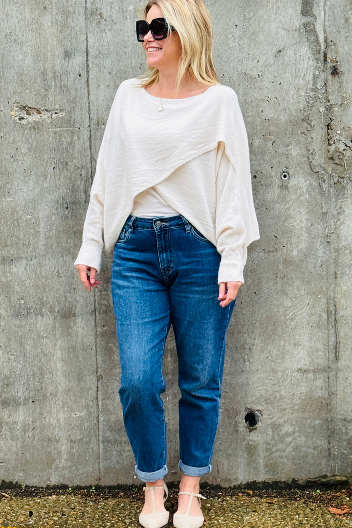 Jenny Crossover Batwing Jumper