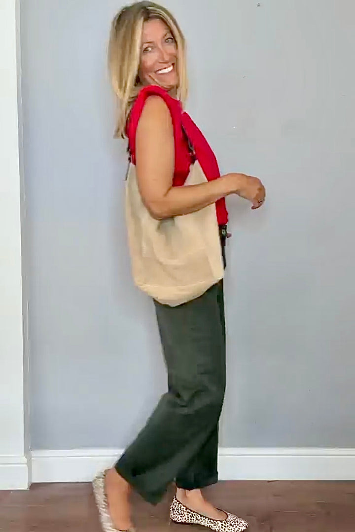 Pisa Beige Suede Bucket Bag