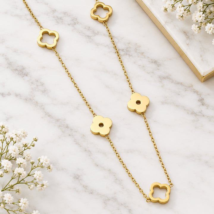 Clover Chain Stainless Steel Necklace
