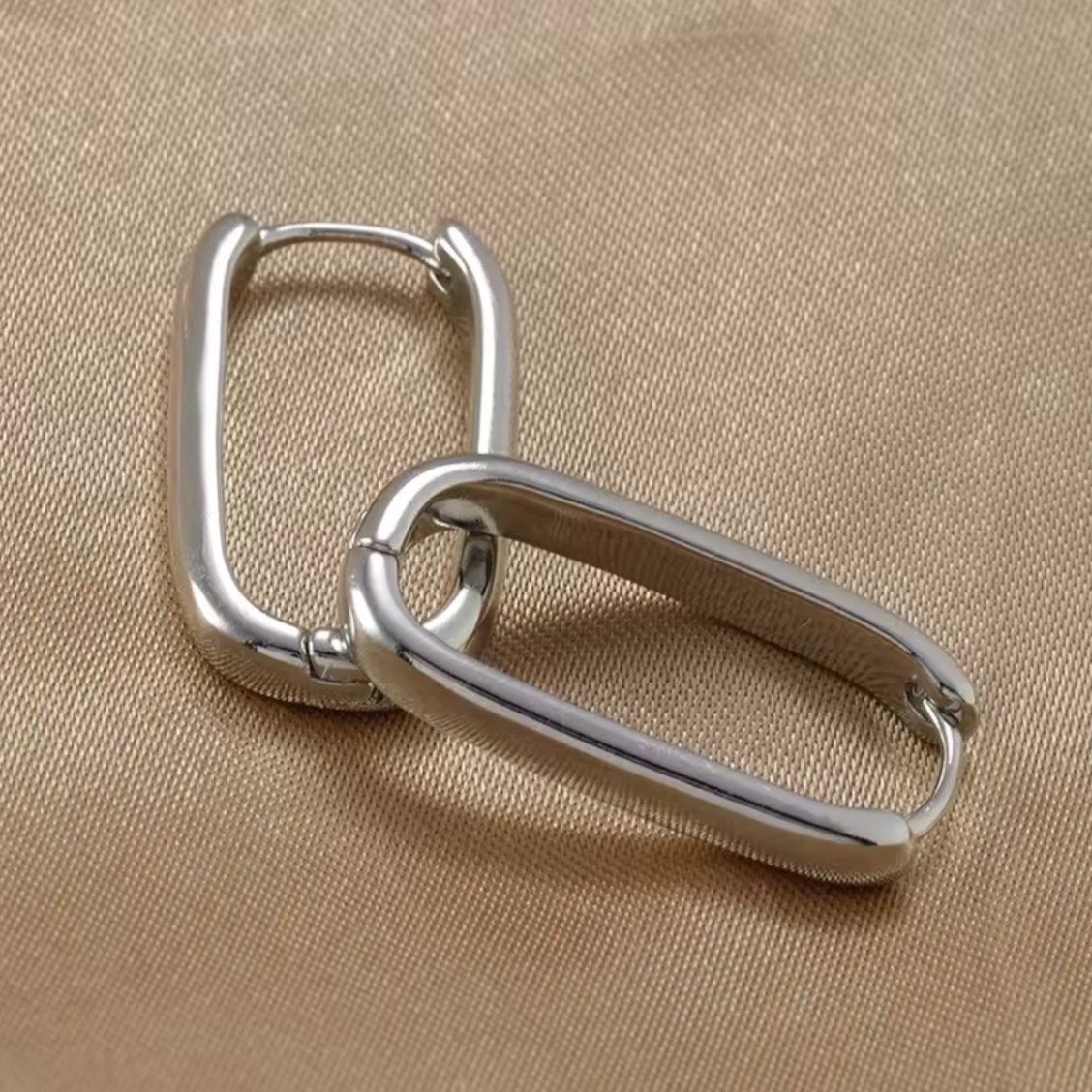 Oval Stainless Steel Hoops