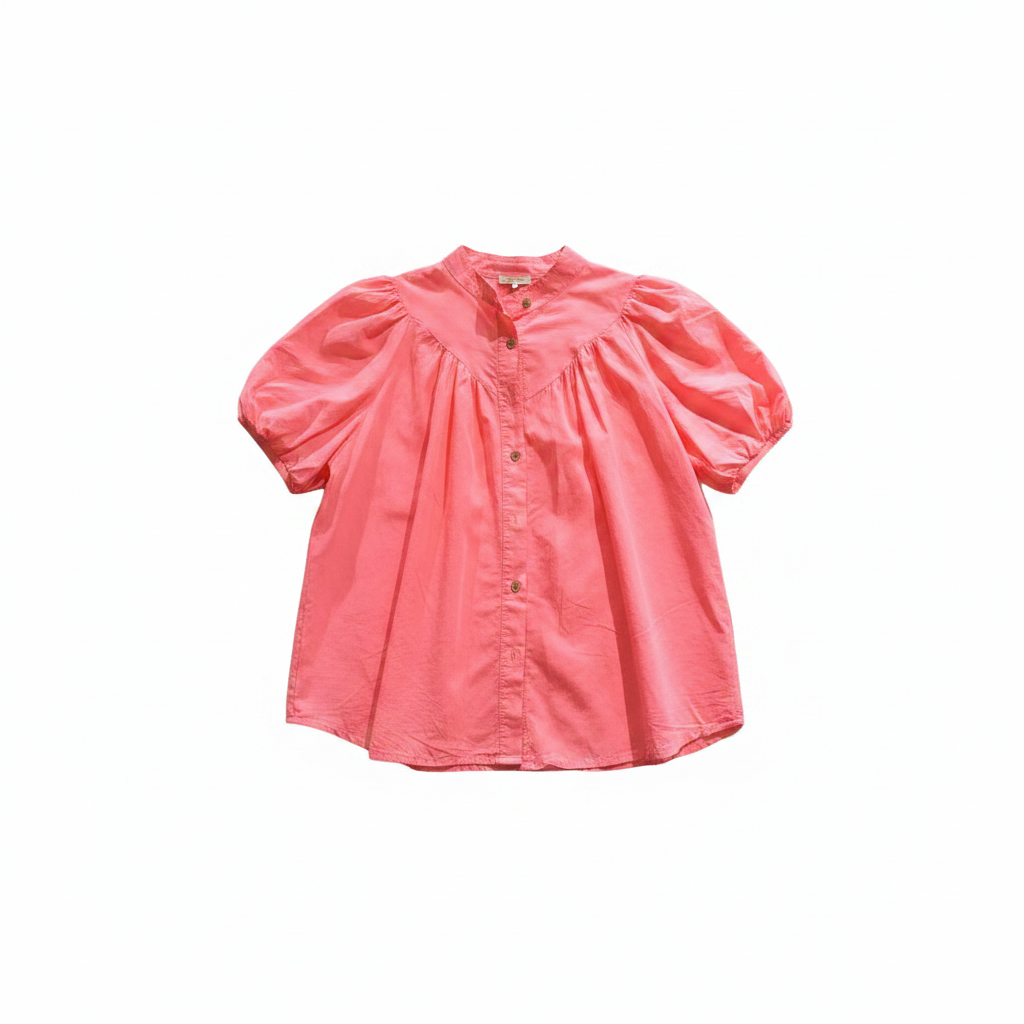 Tate Neon Coral Blouse