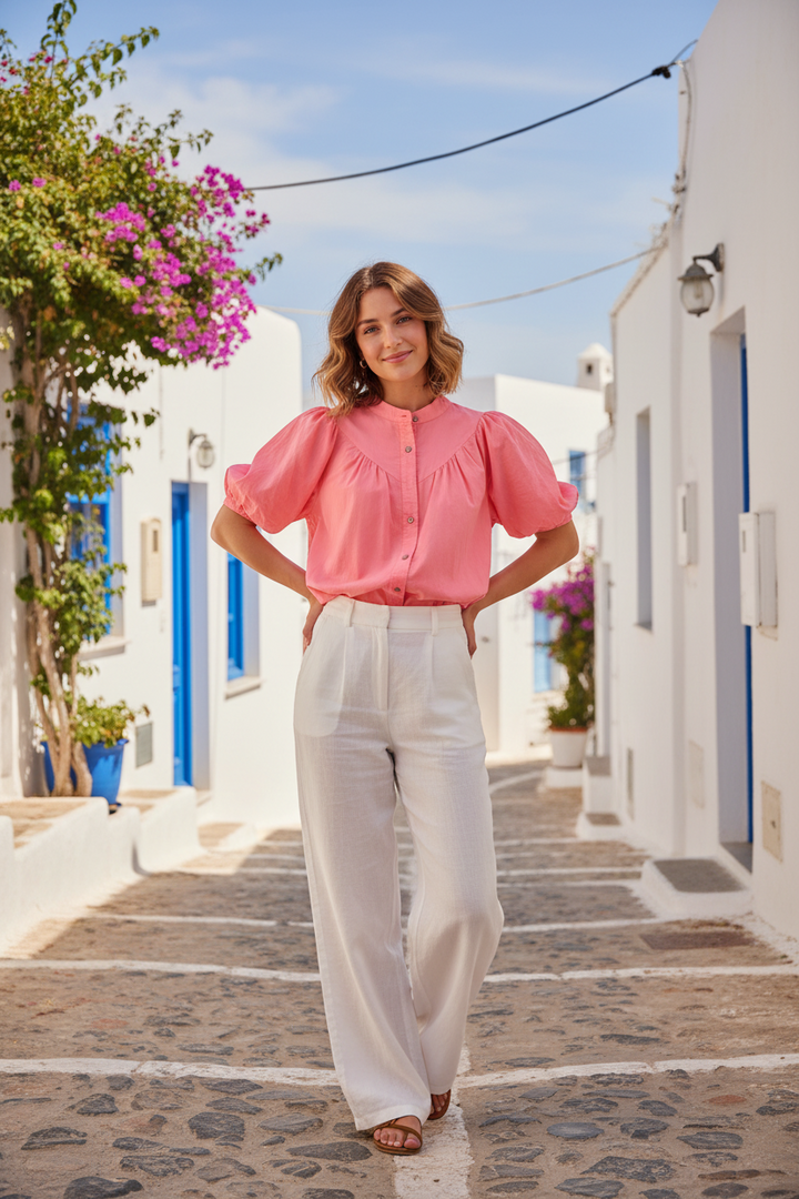 Tate Neon Pink Blouse