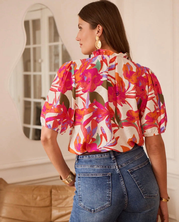 Dahlia Floral Blouse