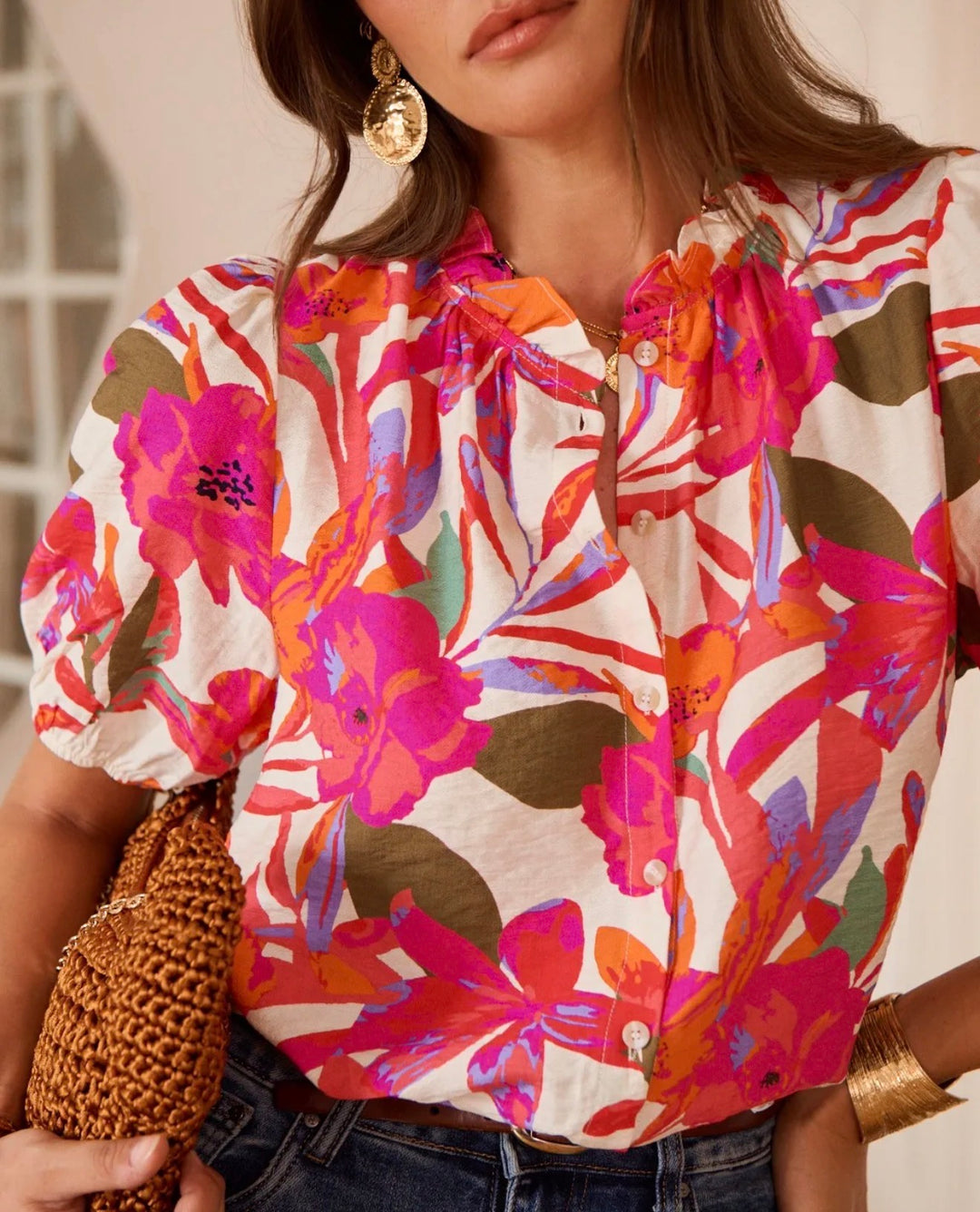 Dahlia Floral Blouse