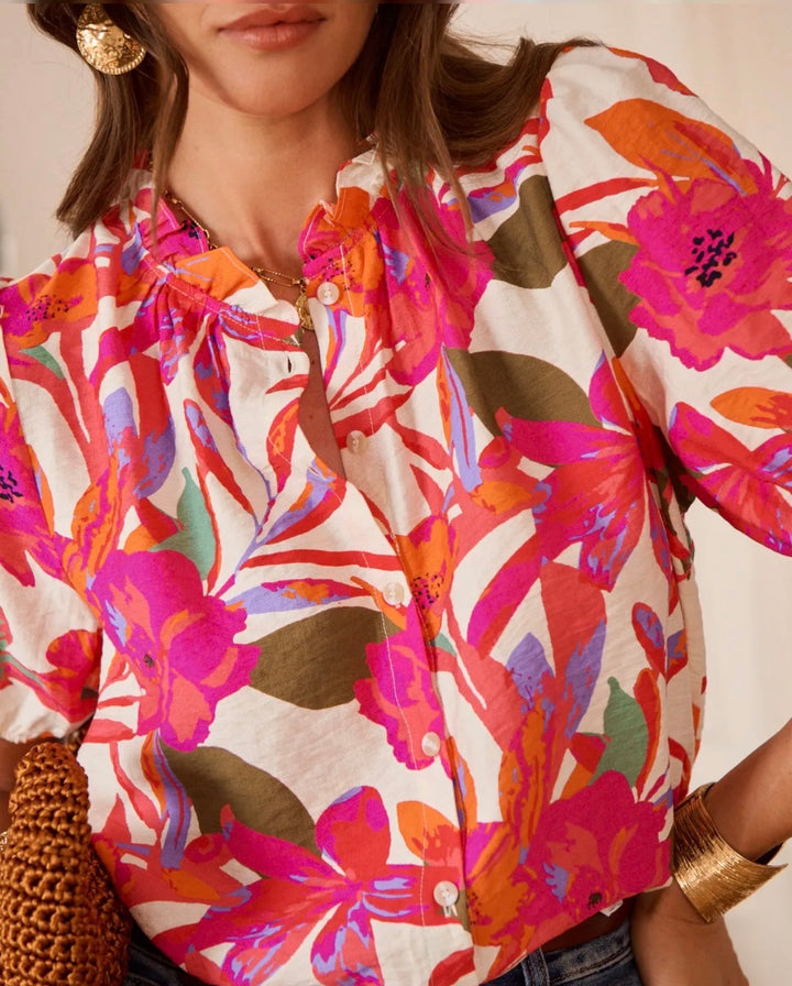 Dahlia Floral Blouse