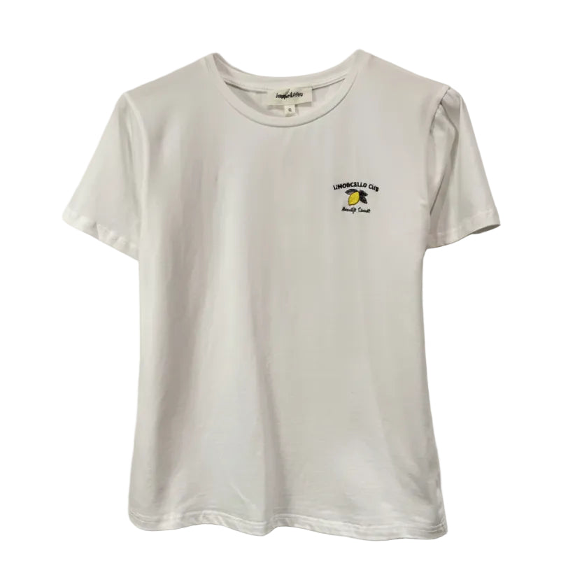 Limoncello Embroidery Warm White T Shirt