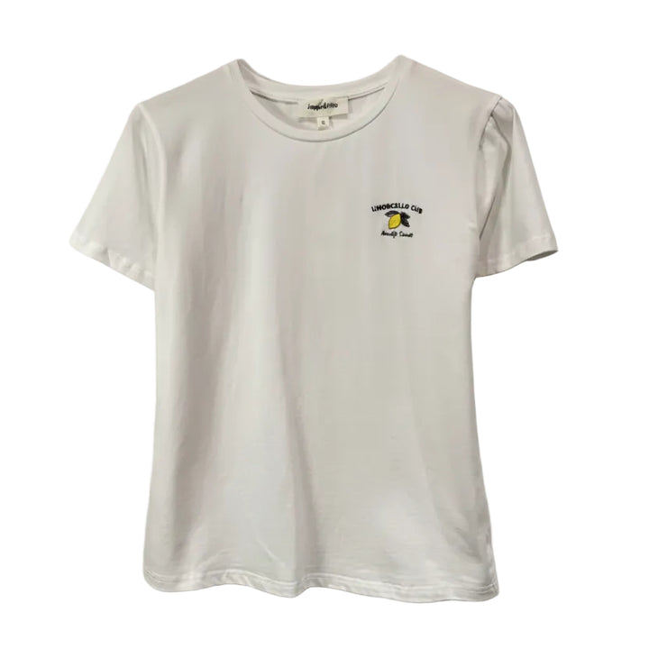 Limoncello Embroidery Warm White T Shirt