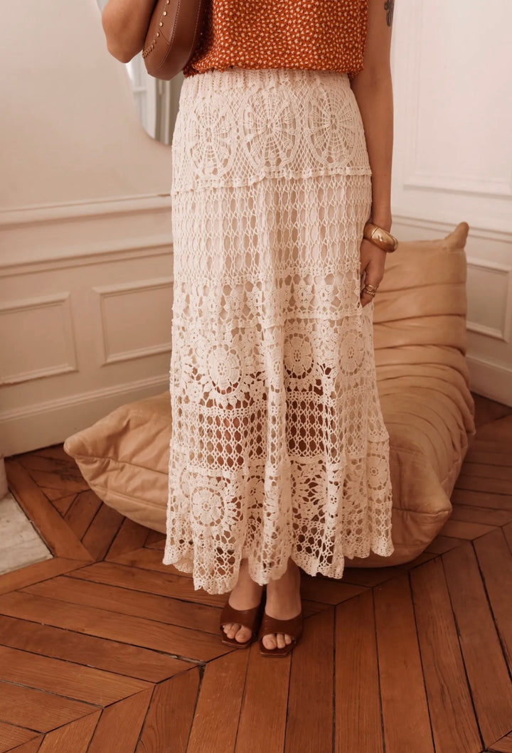 Reilly Crochet Boho Skirt