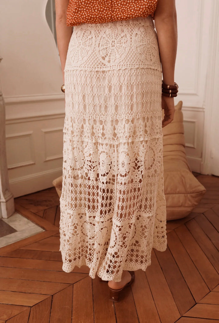Reilly Crochet Boho Skirt