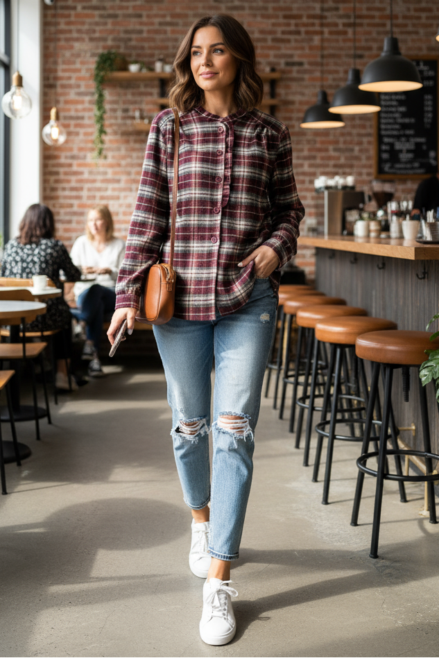 Laura Checked Blouse