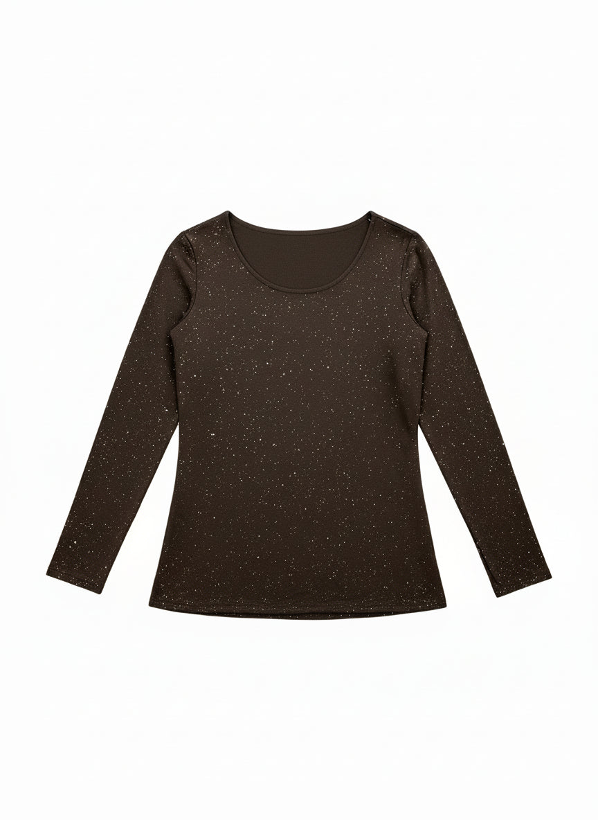 Glitter Sam Scoop Neck Top