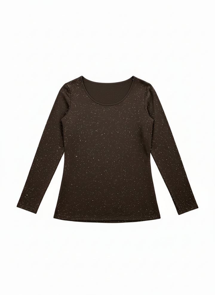 Glitter Sam Scoop Neck Top