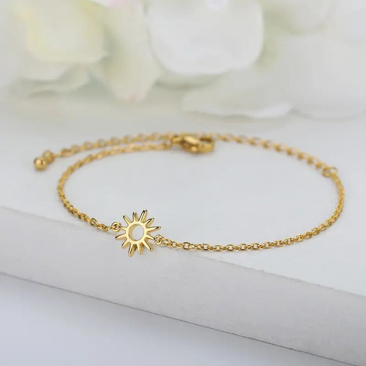 Dainty Sun Bracelet | Gold
