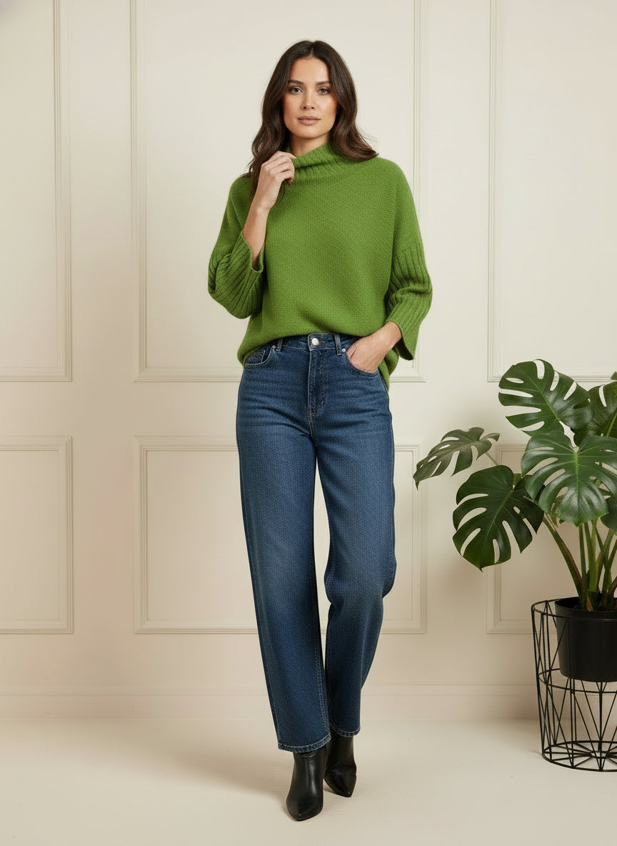 Phoebe Funnel Neck Knit Jumper