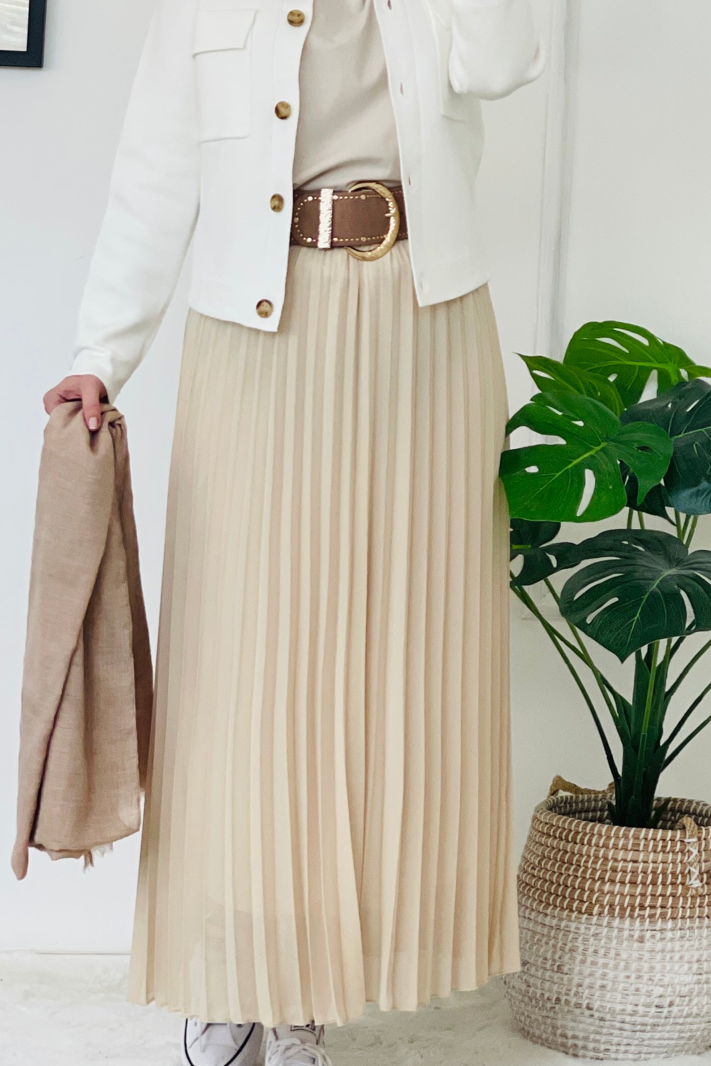 Pleated Maxi Skirt - colours to choose