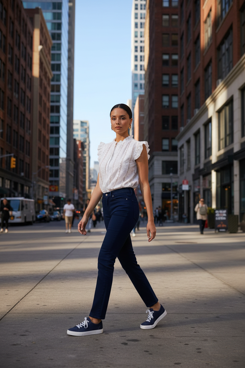 Tessa White Cap Sleeve Blouse