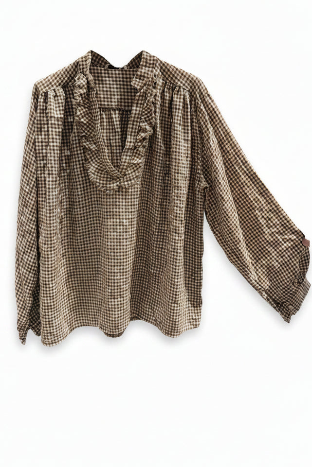 Laurel Check Plaid Blouse