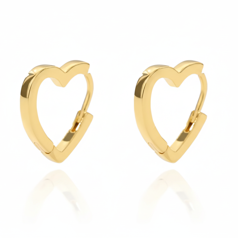 Heart Hoop Earrings
