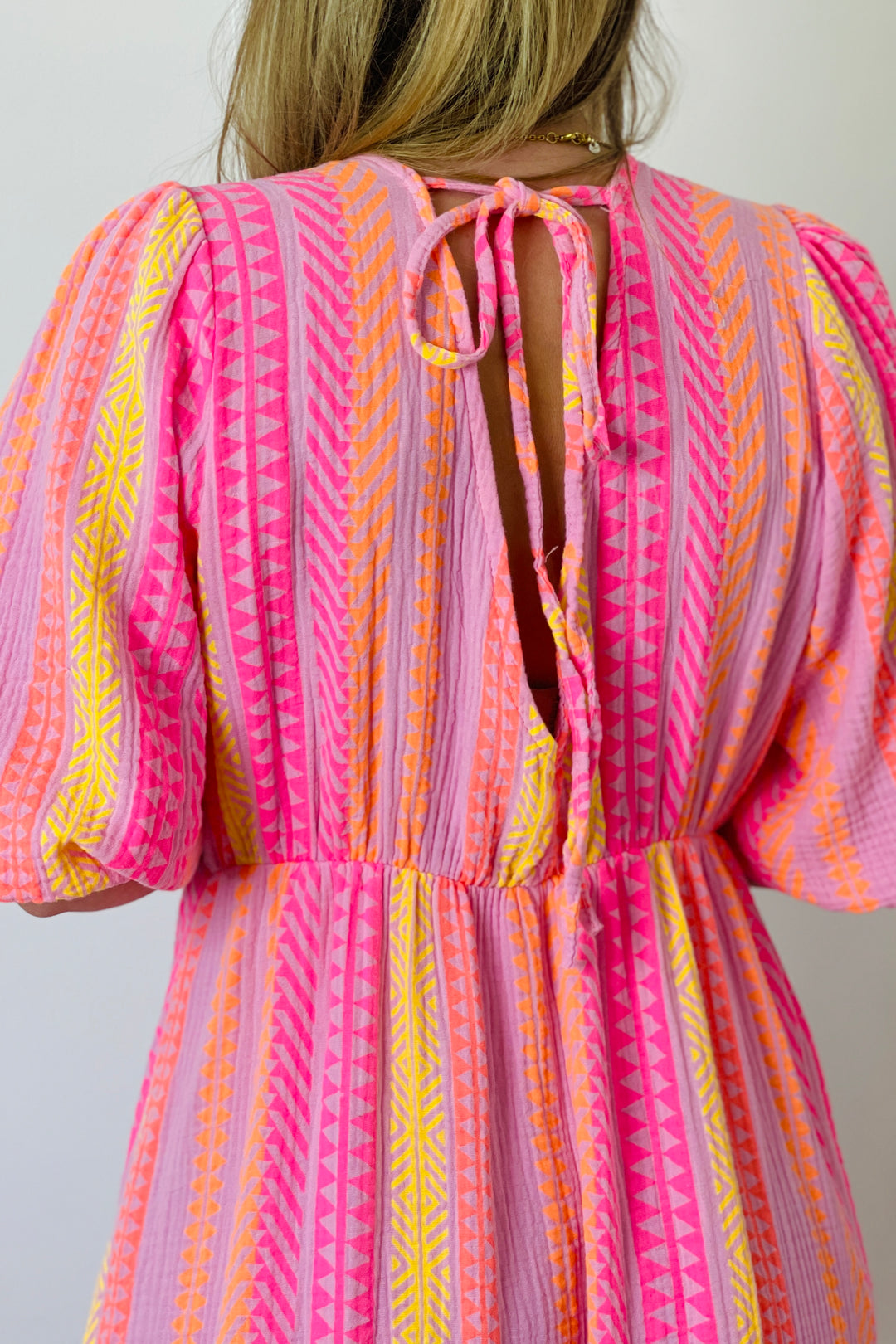 Davinia Cheesecloth Cotton Dress