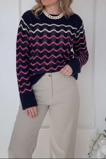 Florence Crochet Knit Jumper