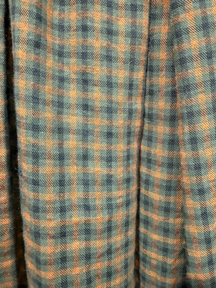 Gisela Checked Maxi Skirt (Black, Burgundy)