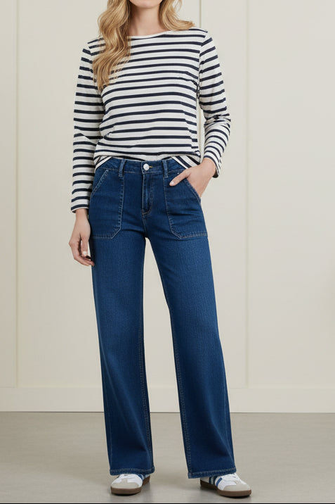 Loretta Denim Jeans (Dark Wash)