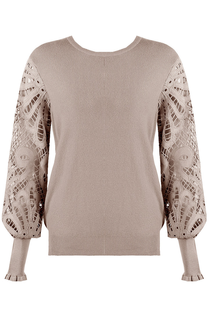 Molly Crochet Sleeve Jumper - colours to choose