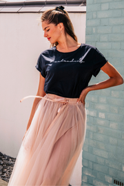 Weekending T Shirt | Navy x White