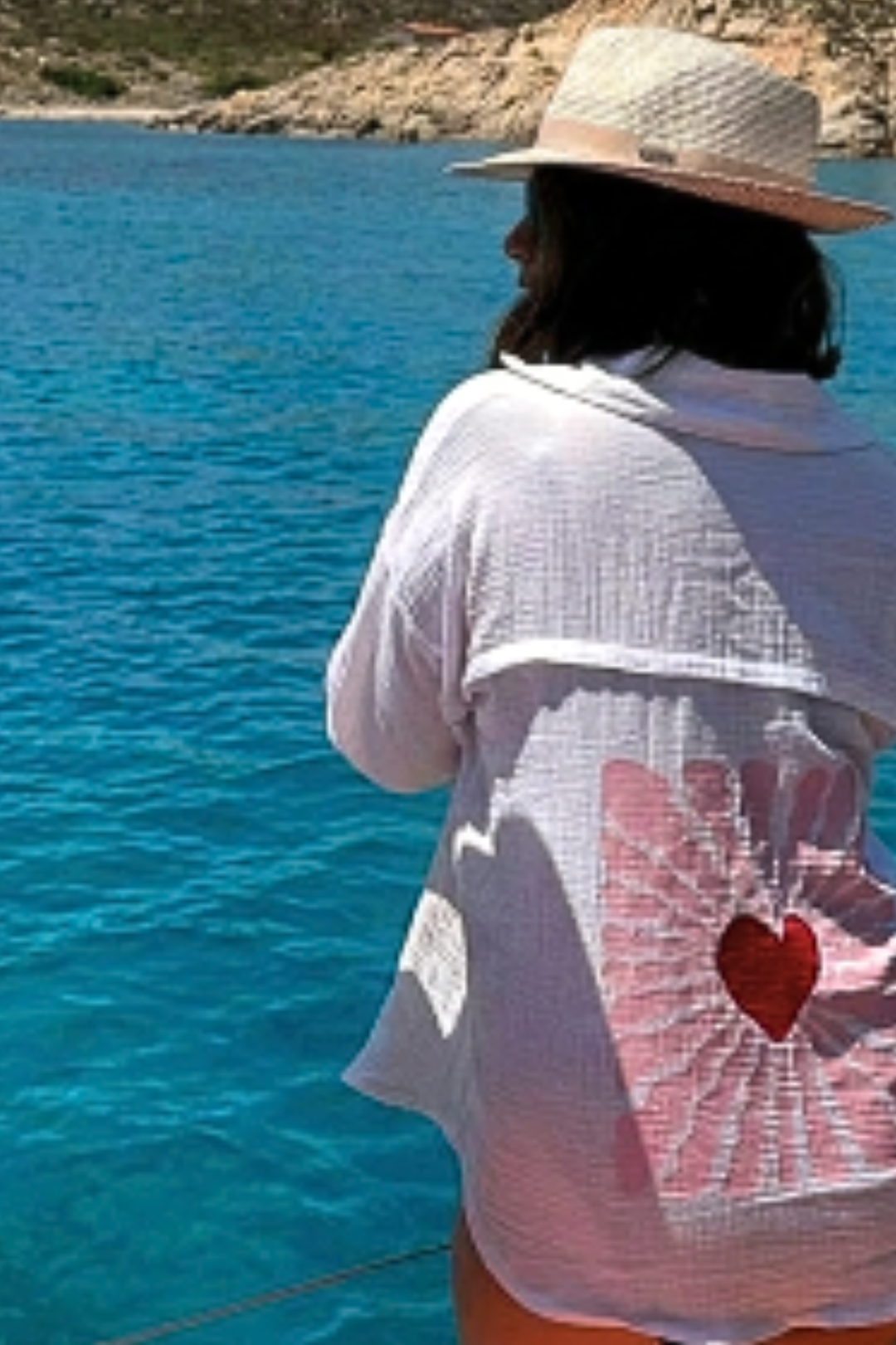 *** PRE ORDER ***Harley Heart Cheesecloth Cotton Blouse