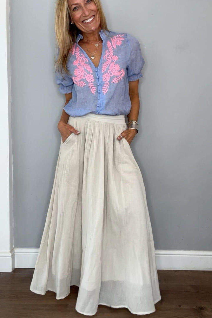 Mila Cotton Maxi Skirt