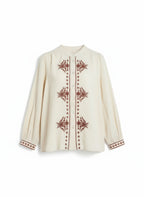 Julie Embroidered Vintage Blouse