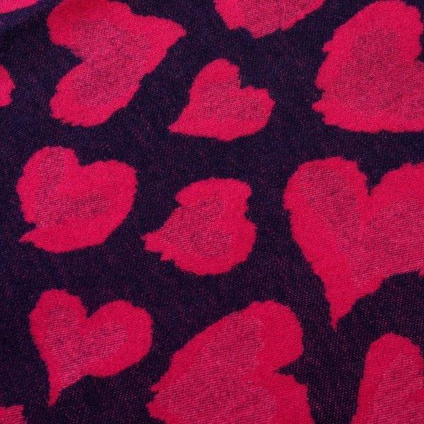 Leopard Hearts Cashmere Blend Scarf