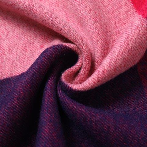 Abstract Leaves Pink Cashmere Blend Scarf