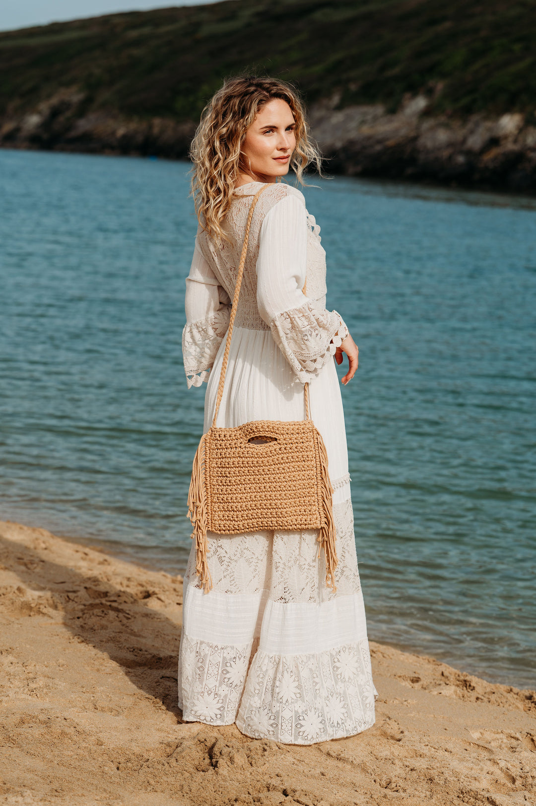 Faro Woven Fringe Boho Bag