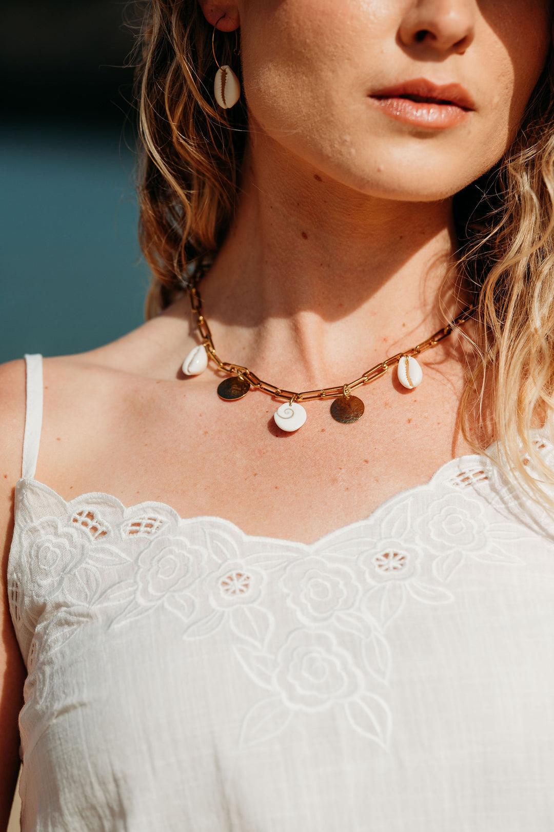 Boho Shell Hoops