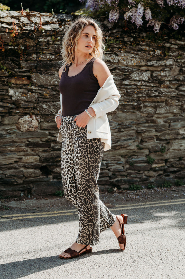 Cara Fine Rib Vest Top (Chocolate, Navy, Cream or Black)