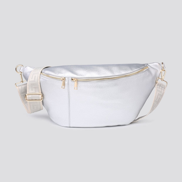 Remy Large Slouch Bag | Silver