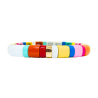 *** PRE ORDER *** (DISPATCH FROM 5/2) Boho Enamel Tile Bracelet | Curved Brights