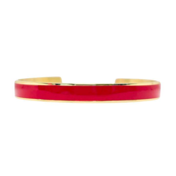 Ashley Stainless Steel Bangle | Red