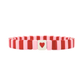 *** PRE ORDER ***(DISPATCH FROM 5/2) NEW! Boho Enamel Love Heart Tile Bracelet | Red and Pink