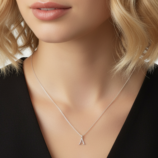 925 Silver Letter Necklace
