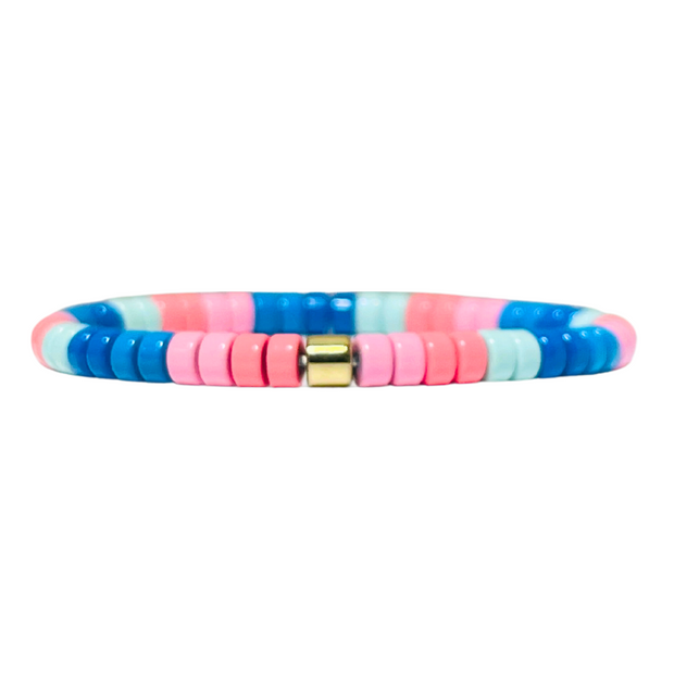 Boho Stacker Bracelet | Blue x Pink
