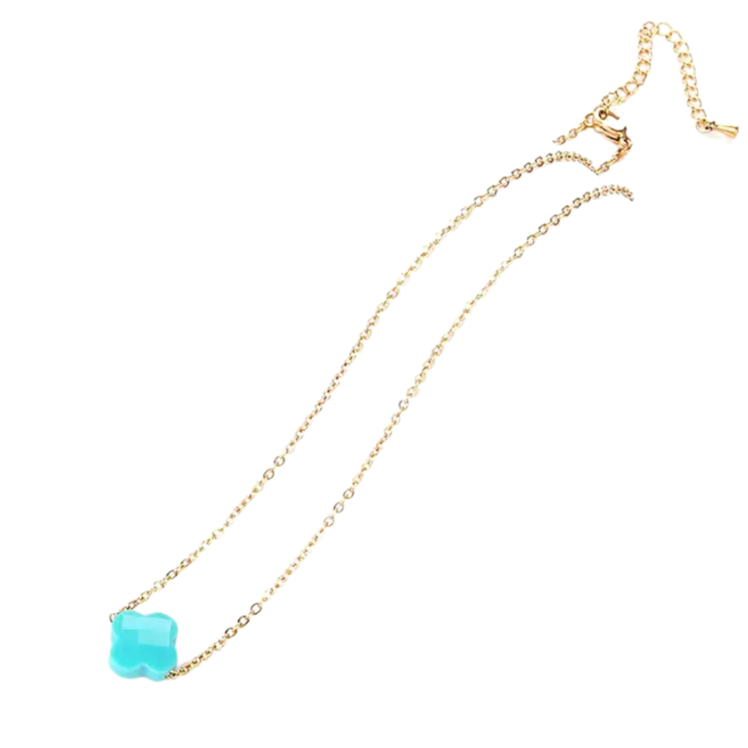 Clover Necklace | Turquoise