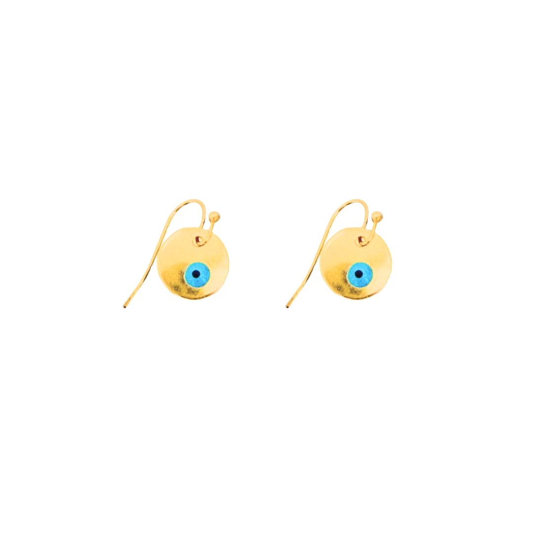 Boho Eye Disc Earrings