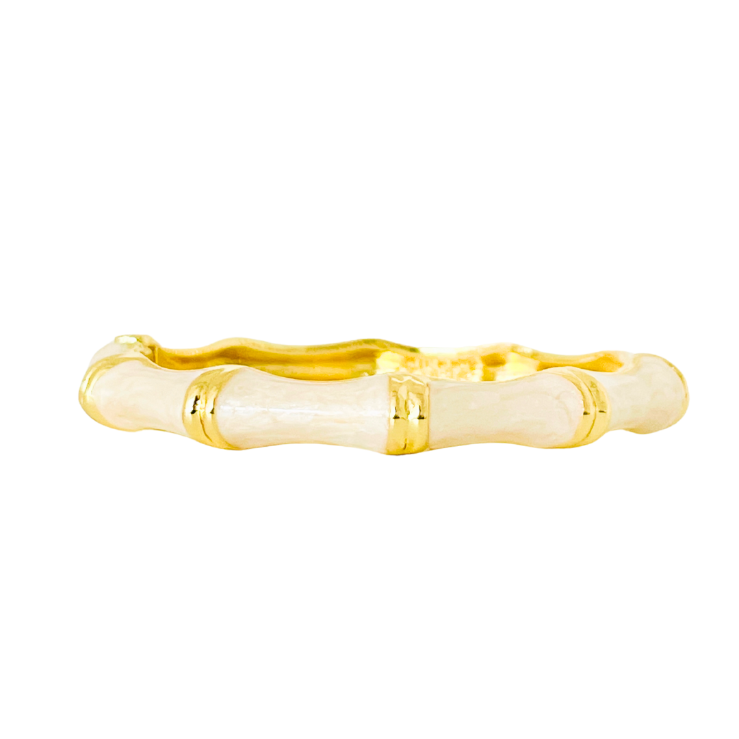 Bamboo Bangle | White